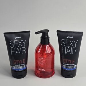 Sexy Hair Style Curling Crème and Big Gel Set Bundles